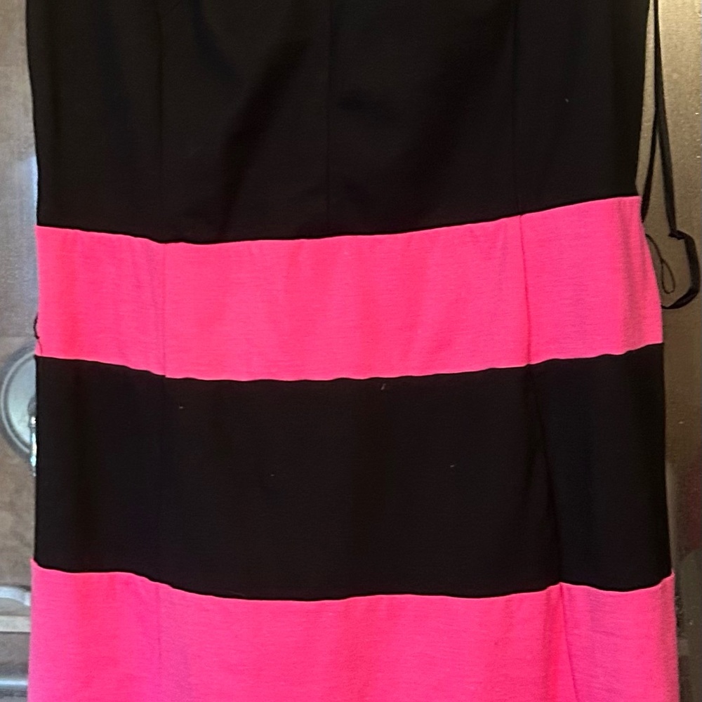 INC International Concepts Black and Pink Dress